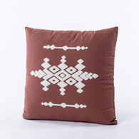 Almofada TROPICAL PANAMA rosa bordada 45x45cm