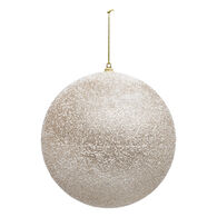 Bola dourada efeito neve 15cm