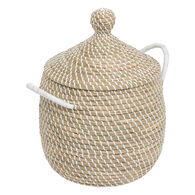 Cesto SOLEYA em palha 38cm