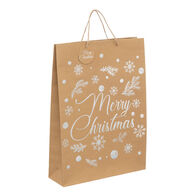Saco oferta decorativo holo castanho kraft 45,5cm