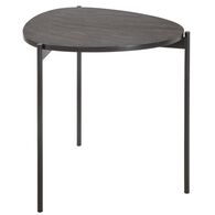 Mesa De Apoio Cinza Escuro Em Metal Stone 