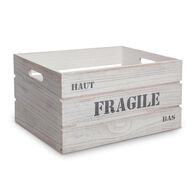 Caixa de madeira FRAGILE 37x27x20cm