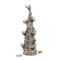 Árvore de natal decorativa com bagas e ramos com led 60cm,  Árvore de natal decorativa com bagas e ramos com led 60cm