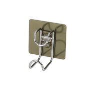 Gancho wc em aço inox com adesivo cromado,  Gancho wc em aço inox com adesivo cromado