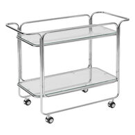 Carrinho de apoio HORNELL prateado em metal