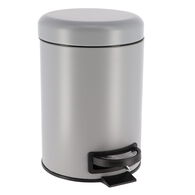 Balde wc cinza mate soft close em metal 3l,  Balde wc cinza mate soft close em metal 3l