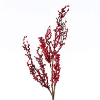 Haste com MINI bagas vermelhas 55cm