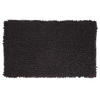 Tapete wc maxi CHENILE preto 50x80cm,  Tapete wc maxi CHENILE preto 50x80cm