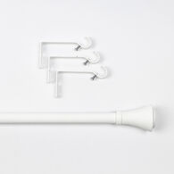 Kit varão extensível branco 210-380cm,  Kit varão extensível branco 210-380cm