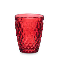 Copo de água diamante vermelho 25cl,  Copo de água diamante vermelho 25cl