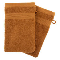 Conjunto de 2 luvas de banho PRAIA castanho,  Conjunto de 2 luvas de banho PRAIA castanho
