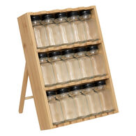 Conjunto de frascos para especiarias CUISINE em bambu