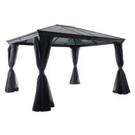 Pérgola BELIZE cinza graphite 3x3,6m,  Pérgola BELIZE cinza graphite 3x3,6m