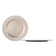 Prato marcador prateado 34cm,  Prato marcador prateado 34cm