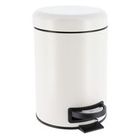 Balde wc branco mate SOFT close em metal 3l,  Balde wc branco mate SOFT close em metal 3l