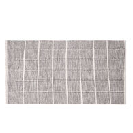 Tapete quadrados cinza 80x140cm