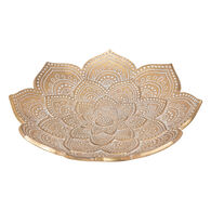 Despeja bolsos OASIS dourado em poliresina 29,5cm