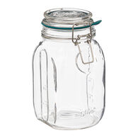 Frasco de vidro com tampa hermética 1l