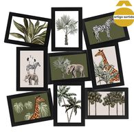 Multimoldura para 9 fotos