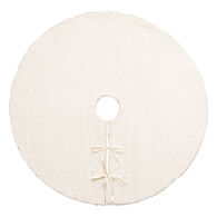 Tapete para árvore pelo branco 90cm,  Tapete para árvore pelo branco 90cm