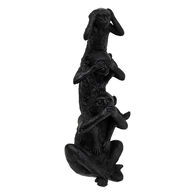 Est&aacute;tua macaco preto 24,5cm