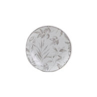 Prato de sobremesa BLOOM bege de cer&acirc;mica