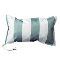 Almofada praia imperme&aacute;vel riscas branco e verde