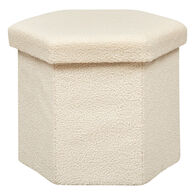 Pufe hexaonal JAIKO branco