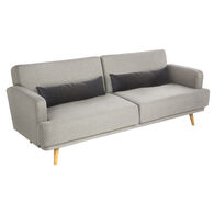 Sofá cama JACK cinza claro em tecido,  Sofá cama JACK cinza claro em tecido