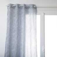 Cortina RAY azul com padrão de folhas 140x240cm