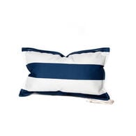 Almofada praia imperme&aacute;vel riscas branco e azul
