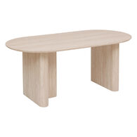 Mesa de jantar ANAYA bege em mdf,  Mesa de jantar ANAYA bege em mdf