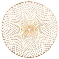 Individual De Mesa Redondo Dourado 38cm