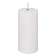 Vela led cil&iacute;ndrica MOLIA branca 17,5cm