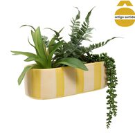 Vaso de cer&acirc;mica POOLSIDE com planta artificial