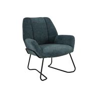 Poltrona MEDINA em tecido azul