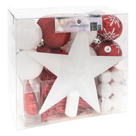 Conjunto de 44 pe&ccedil;as decorativas para &aacute;rvore