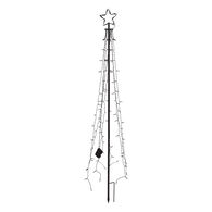 &Aacute;rvore luminosa com 130 leds branco quente 150cm