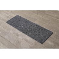 Tapete microfibra MEMOIRE cinza escuro 45x120cm