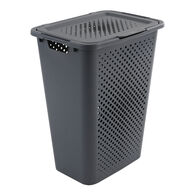 Cesto de roupa wc PIXEL cinza com tampa 50l,  Cesto de roupa wc PIXEL cinza com tampa 50l