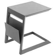 Mesa de apoio ALLURE graphite em alum&iacute;nio