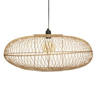 Candeeiro de teto LOREN bege em bambu