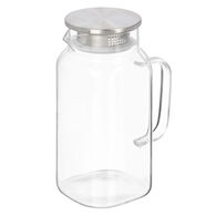Jarro redondo com tampa a&ccedil;o 1,2l