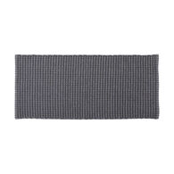 Tapete wc cinza claro em algod&atilde;o 50x120cm