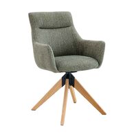 Cadeirão rotativo ESNA em tecido cinza