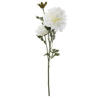 Haste com 3 flores de d&aacute;lia artificial