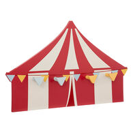 Cabide CIRCUS vermelho e cru em mdf