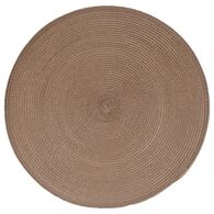 Individual de mesa redondo taupe TEXALINE 38cm,  Individual de mesa redondo taupe TEXALINE 38cm
