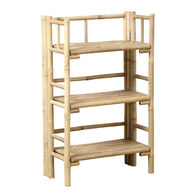 M&oacute;vel wc em bambu com 3 n&iacute;veis 87,5cm