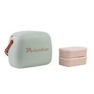Mala térmica Polarbox verde matcha 6l com 2 caixas,  Mala térmica Polarbox verde matcha 6l com 2 caixas
